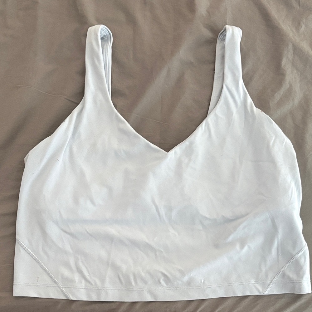 Lululemon baby blue sports bra size 12